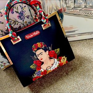 New!!! Floral Portrait Collection Satchel Purse Handbag Bag